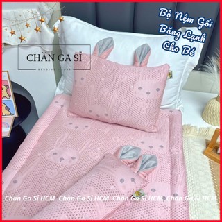 💫HÀNG ĐẸP💫Bộ Nệm Gối Băng Lạnh Cao Cấp Cho Bé Nằm Mát Lạnh, Êm Ái - Chăn Ga Sỉ HCM