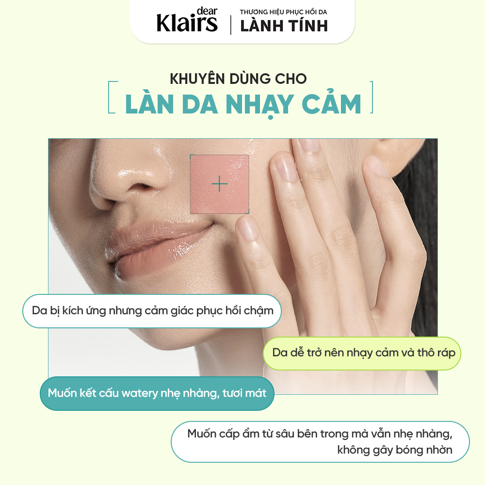 [KOL] Nước hoa hồng Dear Klairs Supple Preparation Cica Toner 180ml
