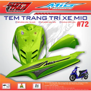 TEM XE MIO SPORT #72 (CHẤT LIỆU CAO CẤP - SIÊU NÉT - SIÊU ĐẸP - SIÊU CUTE)