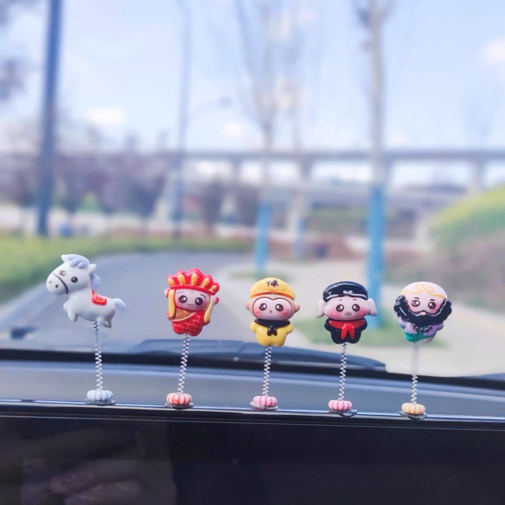 Set Lò Xo Trang Trí Lắc Lư Trên Xe, Hoa Các Màu, Hình Dán Chibi Hoạt Hình Dễ Thương, Decor Xe, Mũ Bảo Hiểm< Kèm Keo Dán> - ảnh 5
