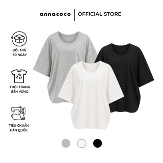[HOẢ TỐC] Áo Thun Nữ Cổ Chữ U Màu Trơn Basic Thoải Mái | Bali T-shirt Ver 2
