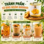 Đào lon ngâm Thái Lan 820g, đào Boddod ngâm làm trà đào, topping thơm ngon, giòn, ngọt thanh