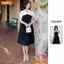 Đầm thiết kế BEMINE cổ sơ mi phối ren thêu hoa dáng chữ A phù hợp đi làm-B465