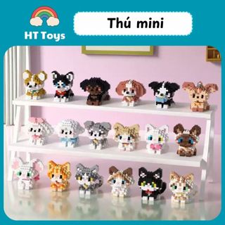 Bộ Lắp Ráp Thú Mini Pixel – Đồ Chơi Xếp Hình Động Vật Dễ Thương Cho Bé HT Toys