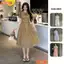 Đầm thiết kế BEMINE cổ tròn có dây nơ dáng chữ A xòe phù hợp đi chơi-B499