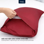 Bộ ga gối 3 món nệm kích thước 1m6x2m Lụa Tencel 60s Mướt Home cao cấp, mềm, mịn, thoáng mát, 2 vỏ gối nằm, 1 ga giường — ảnh 4