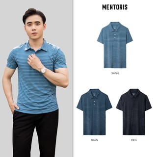 Áo Polo Nam MENTORIS Vải Coolmax Cao Cấp, Form Gọn Gàng, Mặc Hằng Ngày MPL35