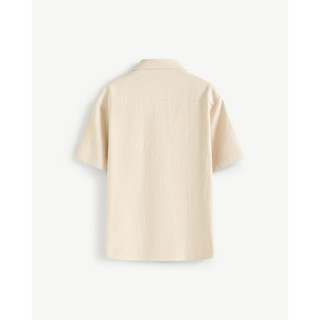 Áo sơ mi tay ngắn nam vải texture dày dặn đứng form. Form Regular - ROUTINE 10S26SHS006