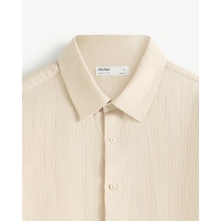 Áo sơ mi tay ngắn nam vải texture dày dặn đứng form. Form Regular - ROUTINE 10S26SHS006