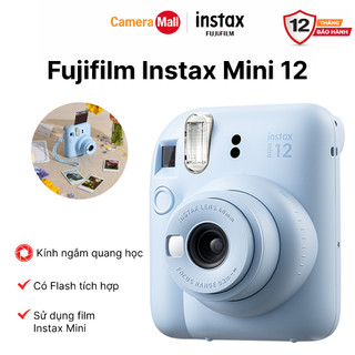 Máy Ảnh Fujifilm Instax Mini 12 Pastel Blue - Máy Ảnh Lấy Liền Chính Hãng | Dễ Dùng | Chụp In Liền | BH 12 Tháng