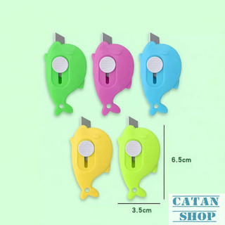 Dao Rọc Giấy, Dao Cắt Giấy Văn Phòng Nhiều Mẫu Cá Heo Cà Rốt Bút Đáng Yêu, Dao Mini Lưỡi Bén An toàn
