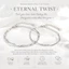 Vòng Tay Đôi "Eternal Twist" bạc S925 Không Gỉ Tặng Người Yêu, Lắc Tay Đôi Tình Yêu IMOON017