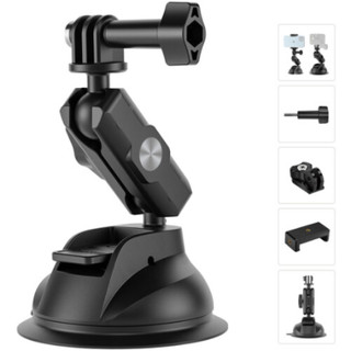 Chân Đế Hít Kính Telesin TE-SUC-012 Cho Action Cam / Điện Thoại - Gắn Kính Chắc Chắn | Xoay Linh Hoạt | Chính Hãng