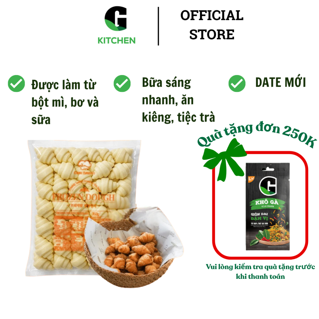 Bánh mini Croissant Frozen (7g x 50cái) G Kitchen