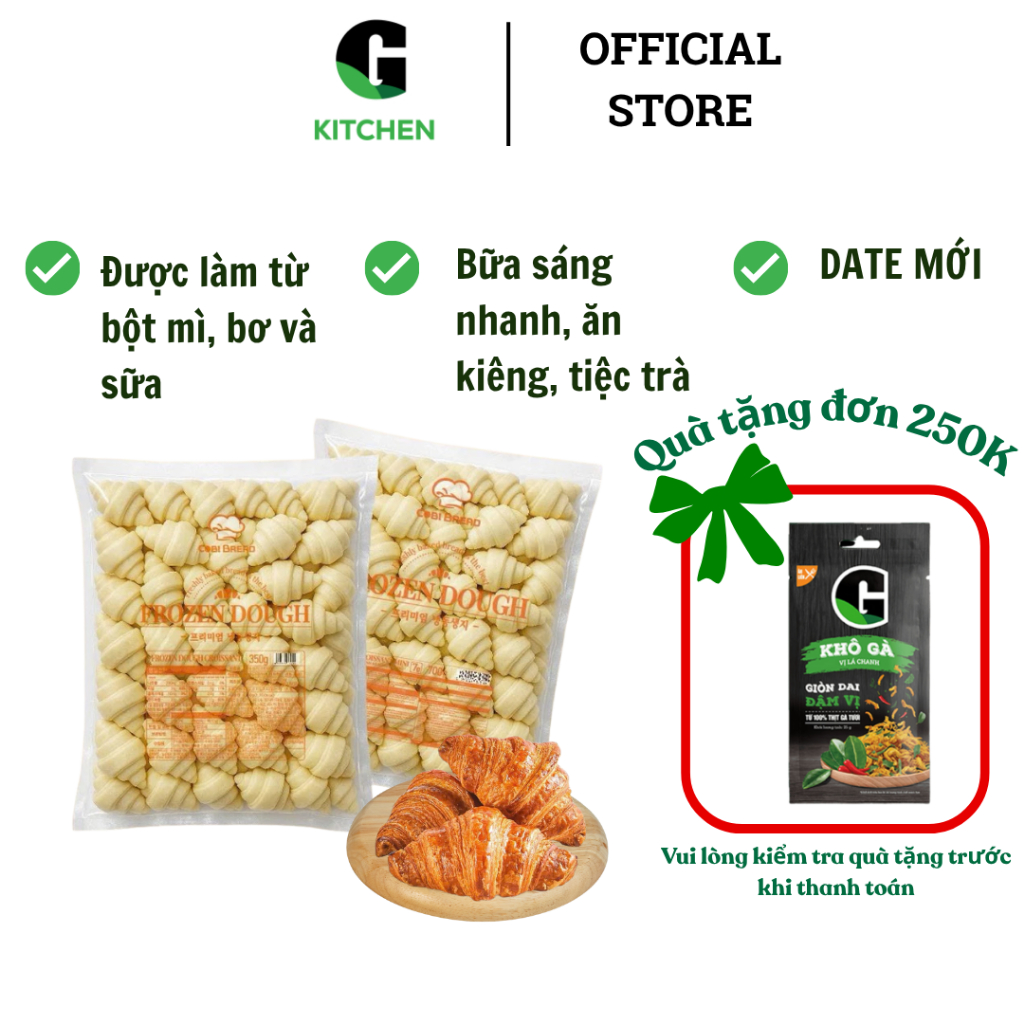 Bánh mini Croissant Frozen (7g x 50cái) G Kitchen