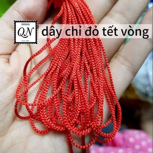 20m Dây dù tết vòng chỉ đỏ, vòng hạt chữ, dây dù 1mm nhiều màu