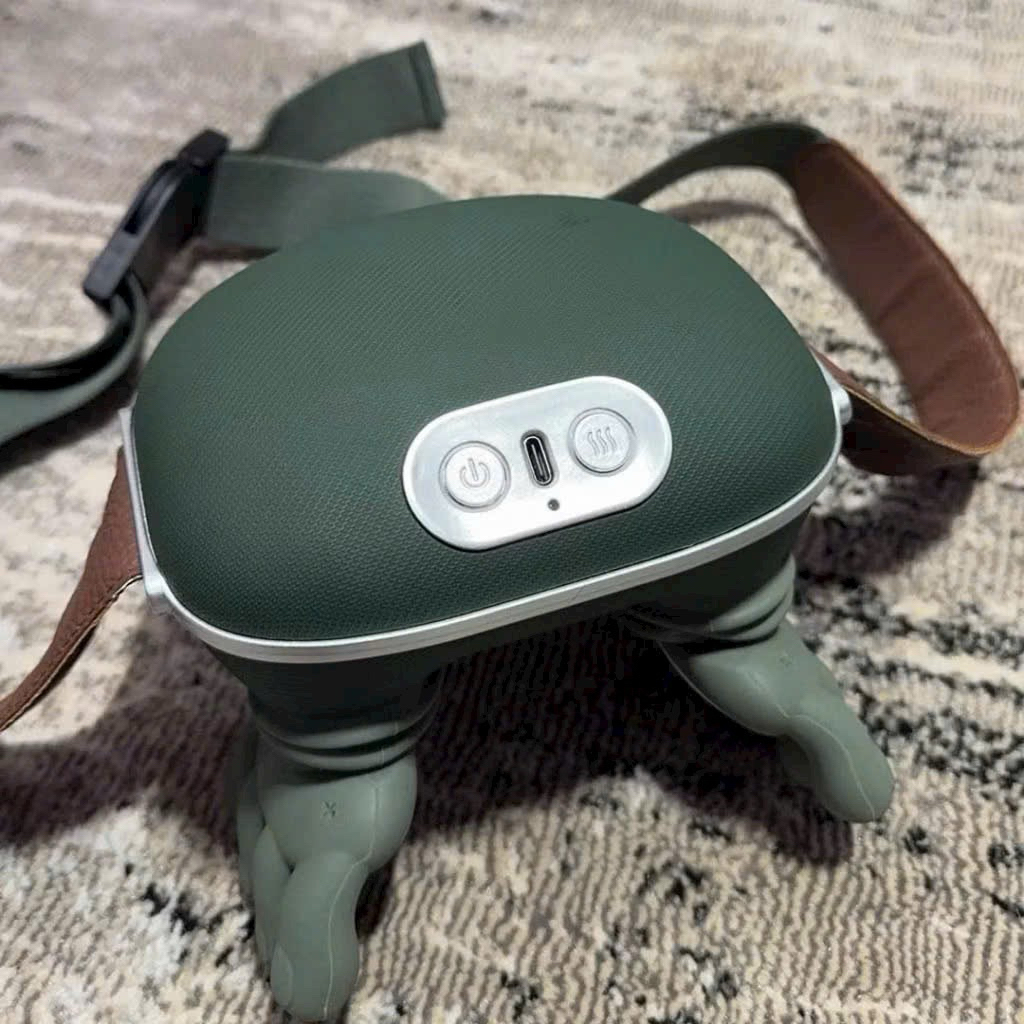 Máy Massage Cổ Vai Gáy 5D Thông Minh Có Nhiệt Hồng Ngoại, Máy Massage Vai Gáy Cầm Tay Sạc USB