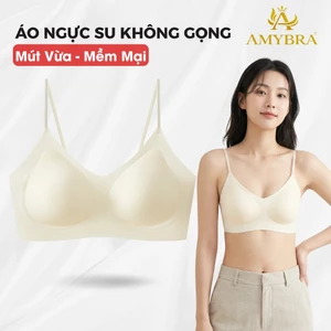 Áo Ngực Su Đúc Không Gọng Tàng Hình, Áo Lót Nữ Siêu Mỏng Mịn Thoáng Mát AMYBRA A01