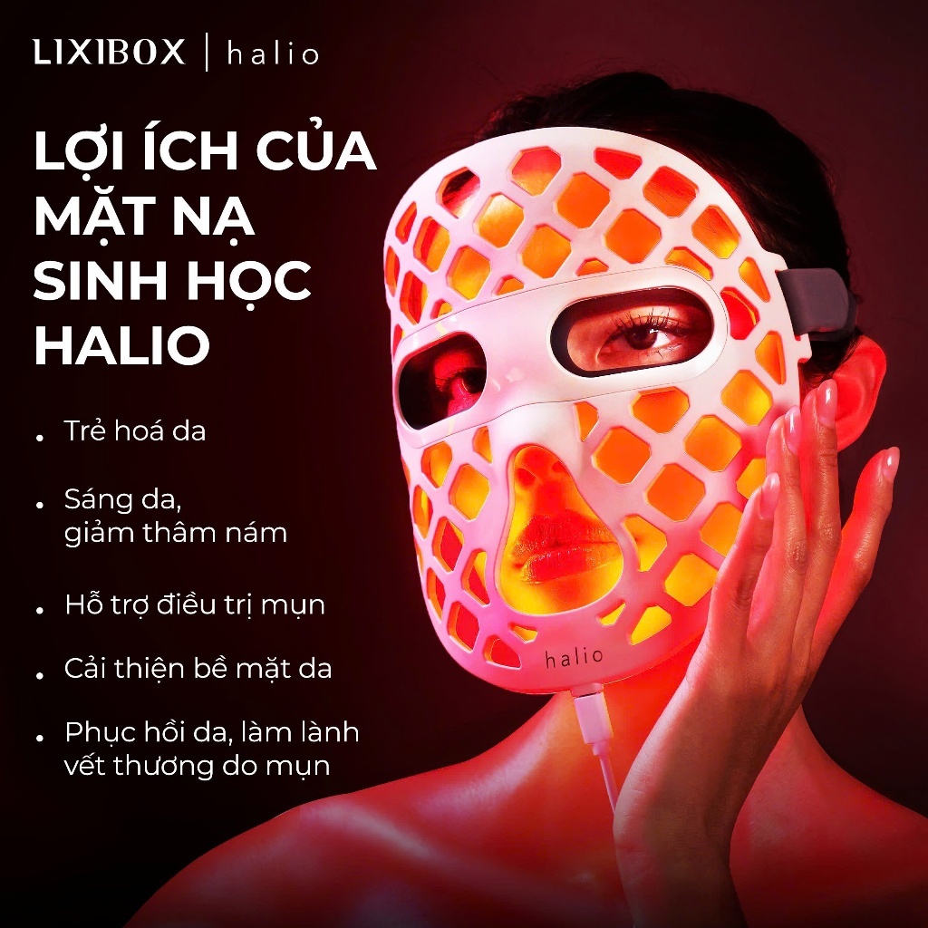 [SPLIVE] Mặt Nạ Ánh Sáng Halio PureGlow Ultralite Silicone LED Face Mask