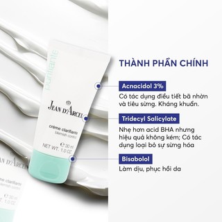 Kem dưỡng giảm mụn kiềm dầu Jean d'Arcel Blemish Control
