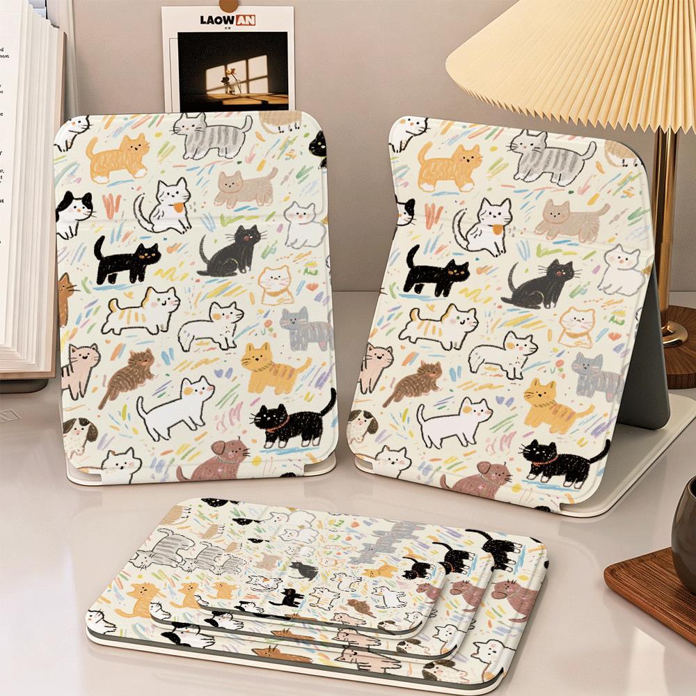 Vẽ hình mèo conChất liệu bền đẹp, kiểu dáng hiện đại Gương trang điểm gấp cao cấp
