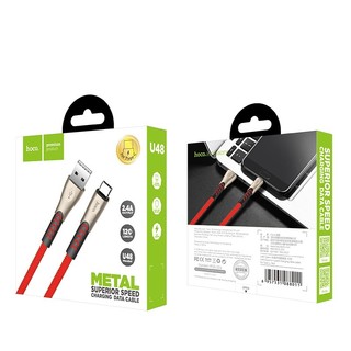 Cáp sạc dây dù siêu bền Hoco U48 cổng TypeC, dài 1.2M