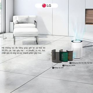 Máy lọc không khí LG PuriCare 360 Hit Gen 2 AS60GHHG0 New 2026, lọc sạch bụi mịn, khử mùi hôi, màng lọc Hepa chính hãng