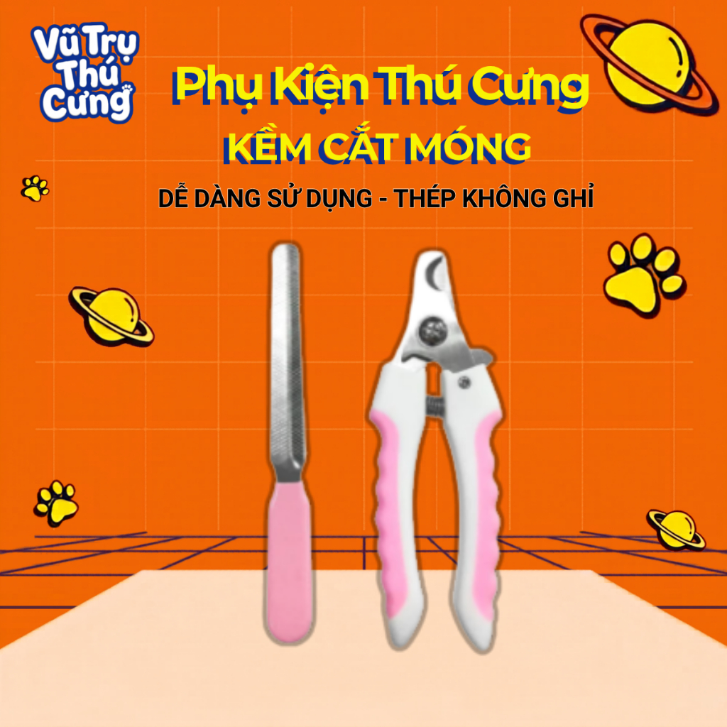 Kềm Cắt Móng Cho Chó Mèo Kèm Dũa Móng Tiện Lợi
