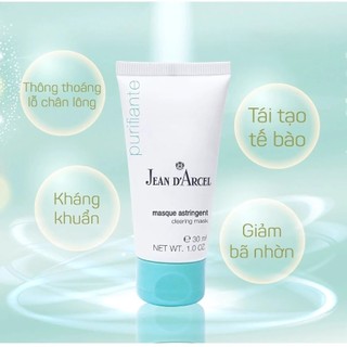 Mặt nạ đất sét làm sạch sâu, giảm dầu mụn Jean d'Arcel Clearing Mask