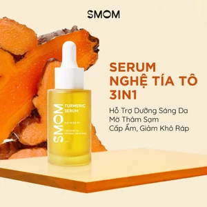 Serum nghệ tía tô SMOM - serum niacinamide hỗ trợ mờ thâm, serum hỗ trợ dưỡng sáng da 30ml