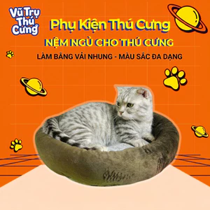 Nệm Ngủ Cho Chó Mèo Bằng Vải Nhung Size 40cm