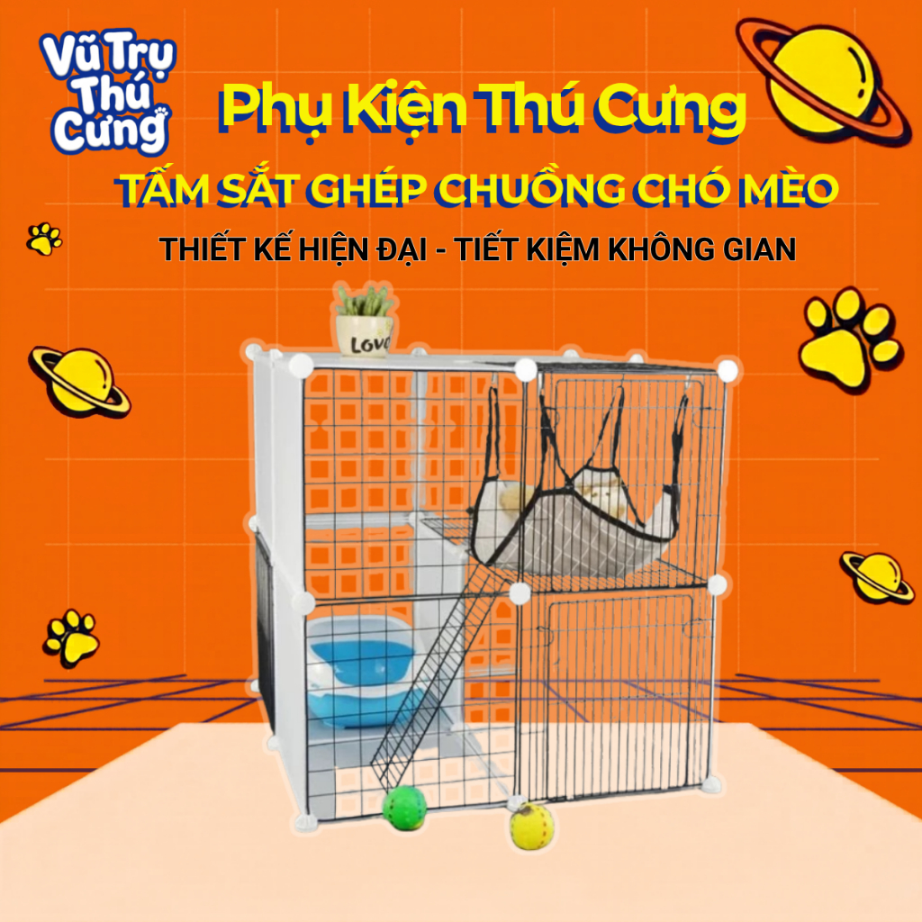 Tấm Sắt ghép chuồng chó mèo, Tấm quây chuồng Chó Mèo