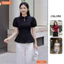Áo thiết kế BEMINE cổ tàu tay phồng-A457