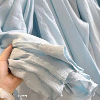 Sơ mi đũi màu xanh pastel