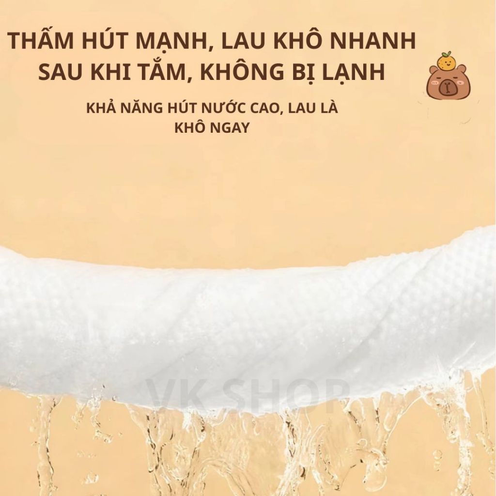 Khăn tắm dùng một lần không dệt - Khăn tắm du lịch gọn nhẹ, an toàn,tiện dụng, không xơ,thấm hút tốt, không bụi vải