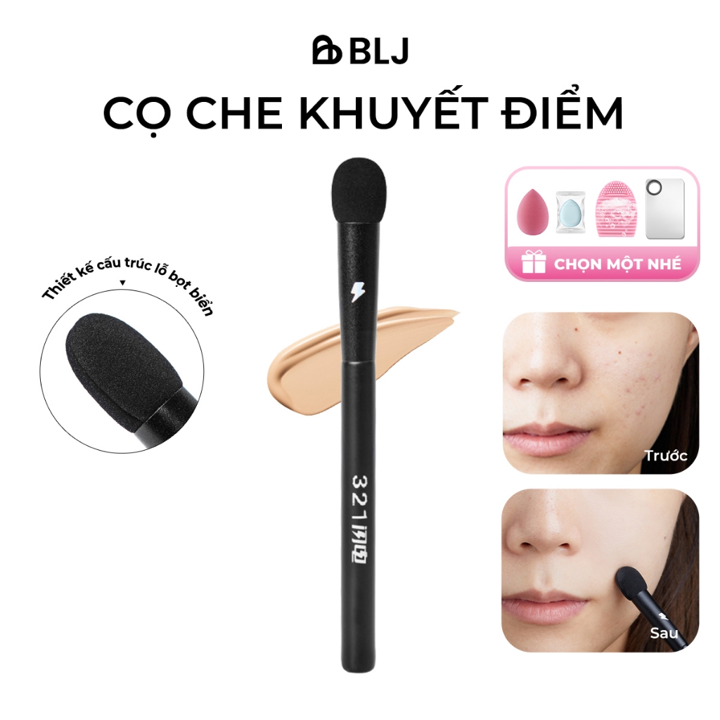 BLJ Cọ che khuyết điểm đầu bọt biển Trang điểm rất dễ ăn phấn cọ trang điểm