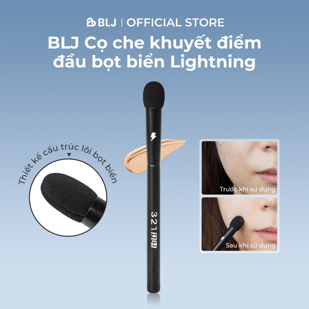 BLJ Cọ che khuyết điểm đầu bọt biển Trang điểm rất dễ ăn phấn cọ trang điểm