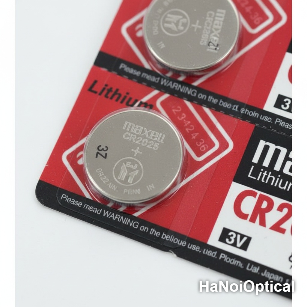 Vỉ 5 Viên Pin Maxell CR2025 3V Chính Hãng - Pin Cúc Áo Lithium Cho Đồng Hồ, Remote Ô Tô, Chìa Khóa Thông Minh