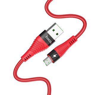 Cáp sạc dây dù siêu bền Hoco U53 cổng MicroUSB, dài 1.2M, max 4A