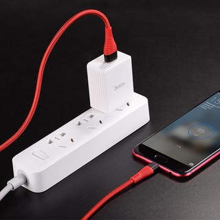 Cáp sạc dây dù siêu bền Hoco U53 cổng MicroUSB, dài 1.2M, max 4A