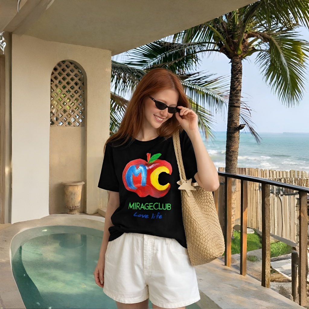 Áo Thun Boxi Đen Quả Táo Đỏ Năng Động, Chất Cotton Mềm Mịn, Có Kèm Hình Thật.