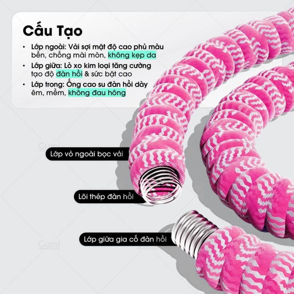 Vòng Lắc Eo Lò Xo ALOHOME Dụng Cụ Vận Động Tại Nhà, Vòng Lắc Eo Tập Luyện Tiện Dụng