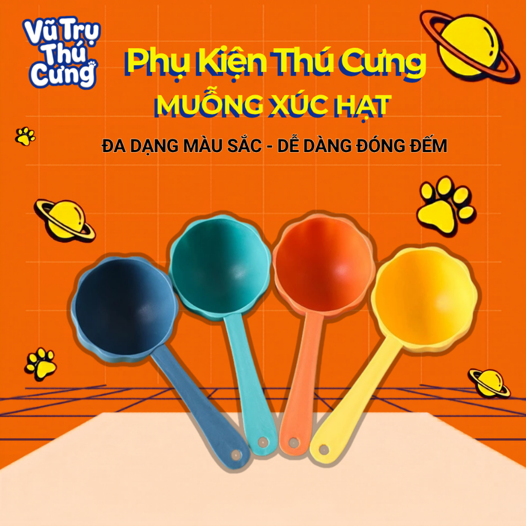 Muỗng Xúc Hạt Cho Chó Mèo Tiện Lợi