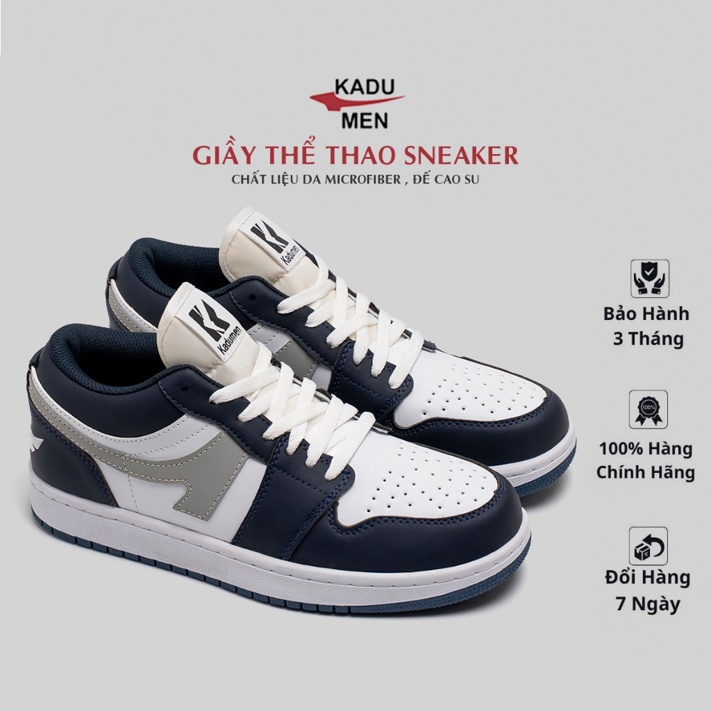Giày Thể Thao Sneaker Nam Nữ KADUMEN, Da microfiber Đế cao Su Chống Trơn Trượt, size 36- 43 Mã KD19