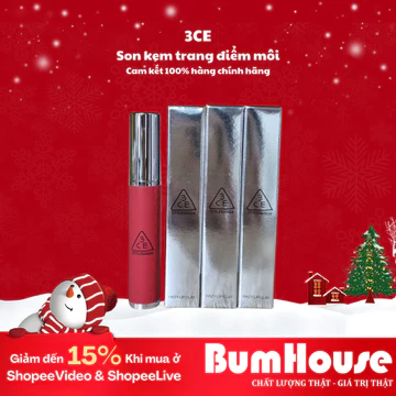 [HÀNG CTY] Son Kem Bùn Mịn Lì 3CE Hazy Lip Clay 4g