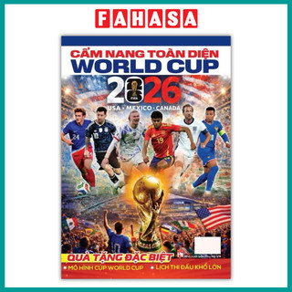 Cẩm Nang World Cup 2026 - Tặng Kèm Mô Hình Cúp World Cup + Lịch Thi Đấu Khổ Lớn