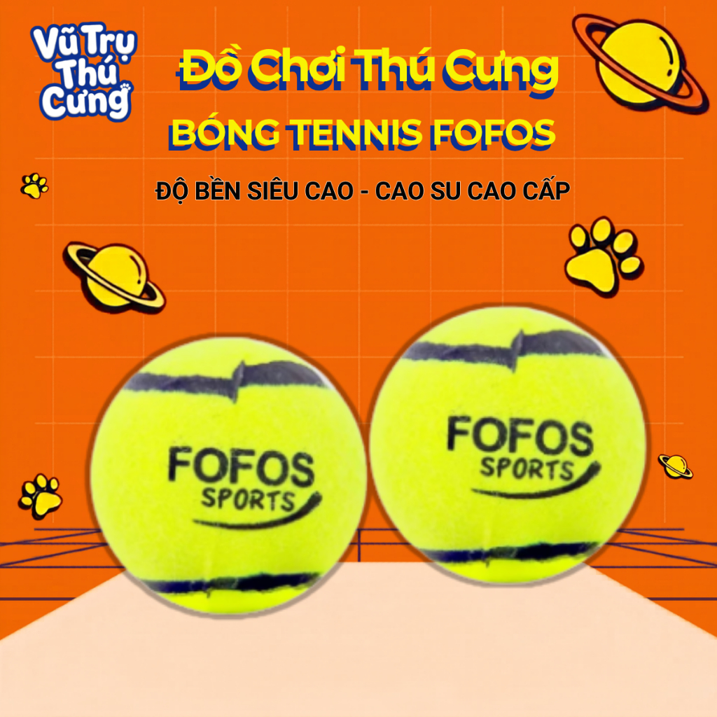 Đồ chơi cho Chó gặm hình bóng Tenis FOFOS (1 Banh Lẻ)