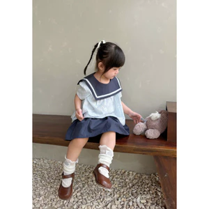 Set Bộ Polo Cho Bé Gái Obebi Dễ Thương Mặc Đi Học Đi Chơi Cho Bé Từ 8 - 22kg SB40