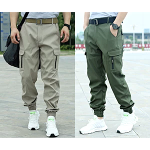 quần bo chun túi hộp, 6 túi, chất vải kaki, nam tính mạnh mẽ có thể mặc đi chơi hoặc đi lao động