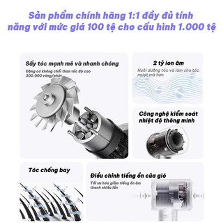 Bảo Hành 24 Tháng-Máy sấy tóc cao cấp có ion âm bảo vệ tóc, sấy nóng lạnh công Côngs uất cao,sấy khô nhanh/chăm sóc tóc